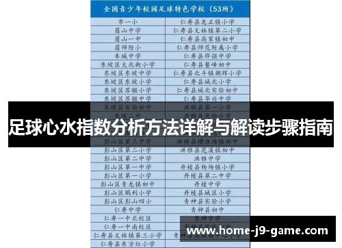 足球心水指数分析方法详解与解读步骤指南 足球心水指数分析方法详解与解读步骤指南